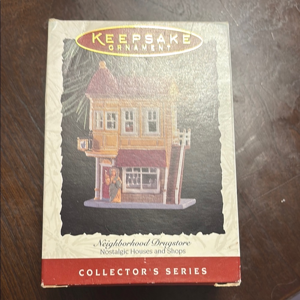 Hallmark Keepsake Ornament - Neighborhood Drugstore in Yellow and Red - Picture 1 of 4